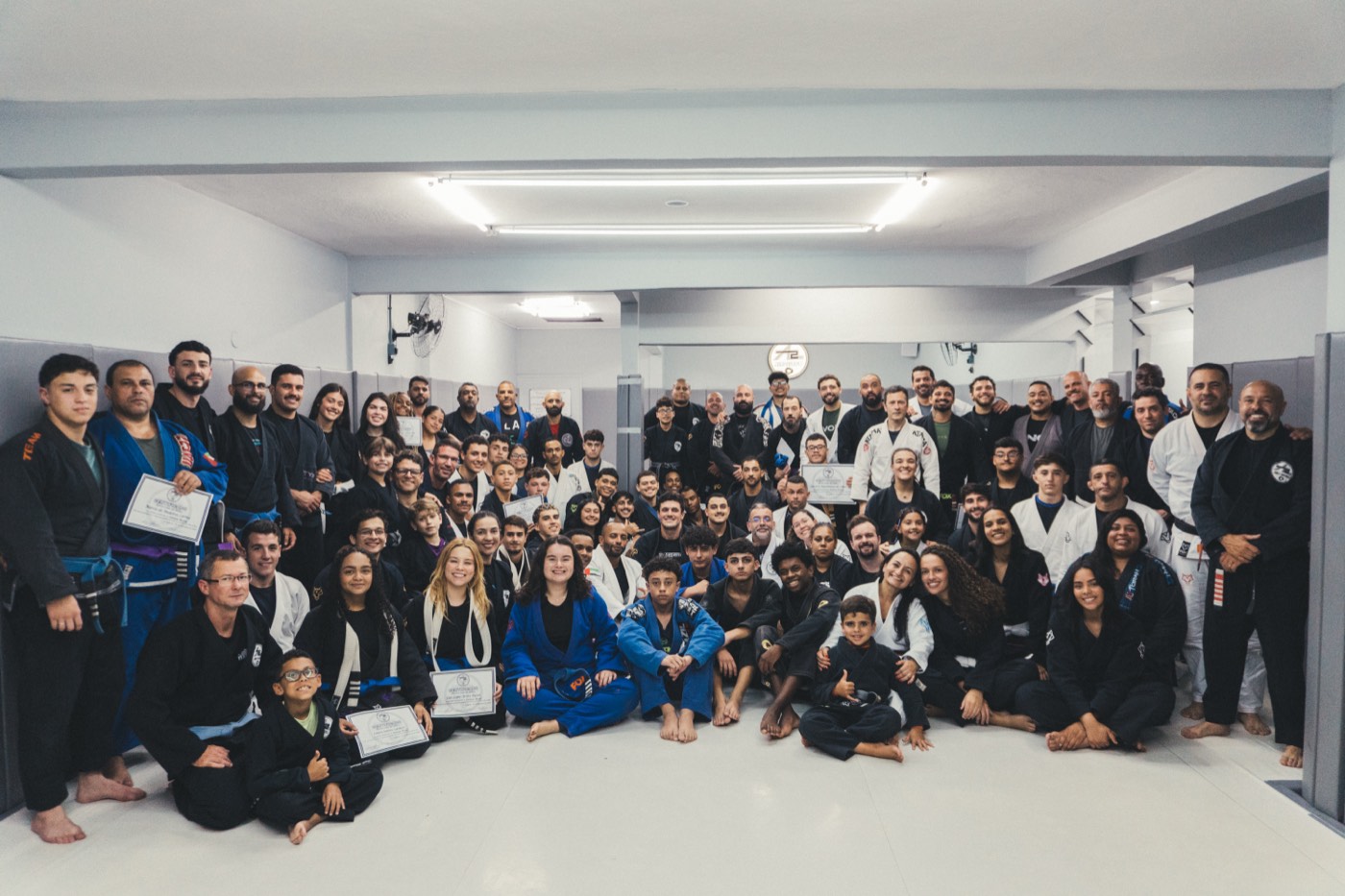 Equipe A2 Jiu-Jitsu reunida