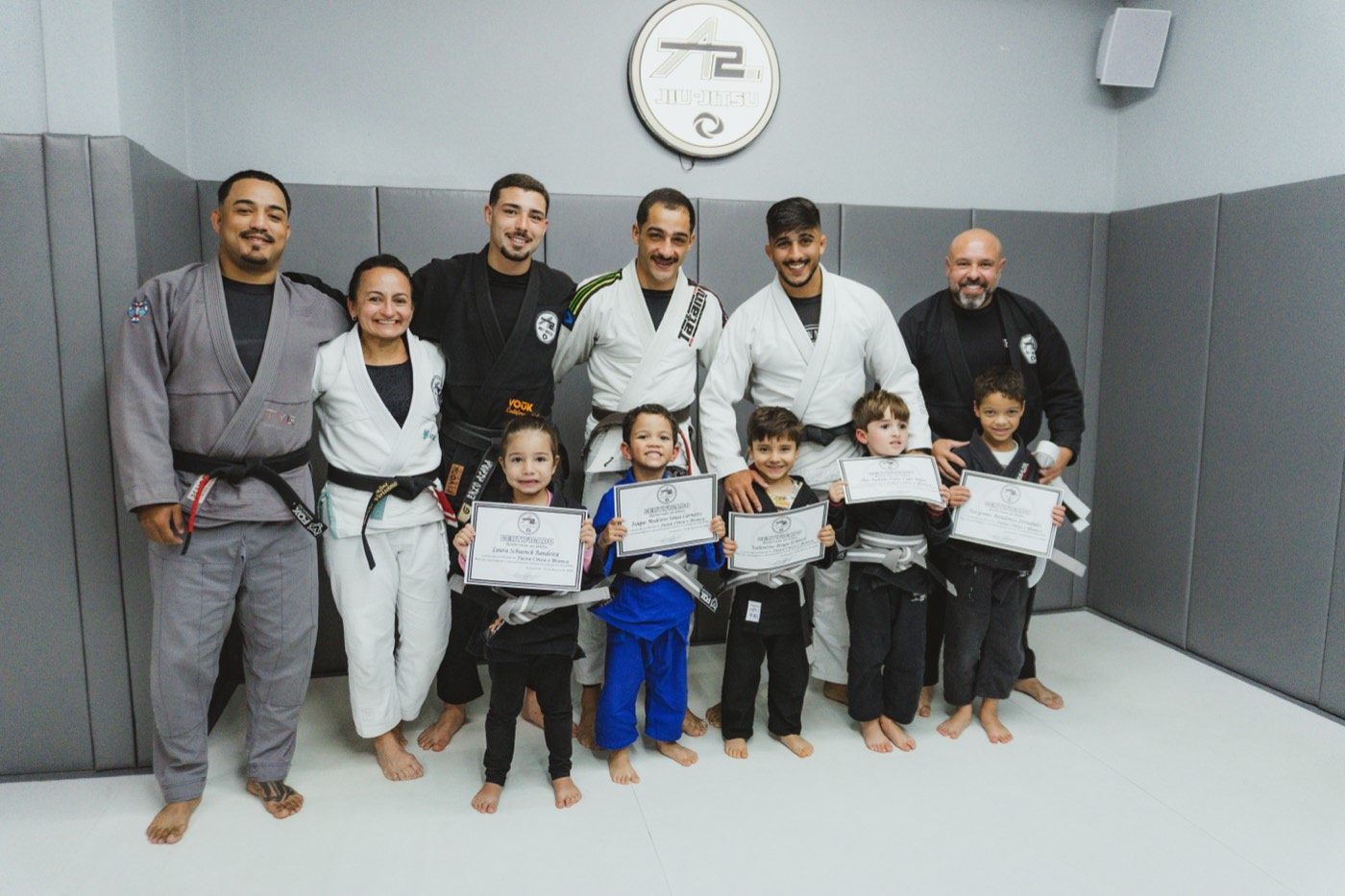 Graduação infantil na A2 Jiu-Jitsu