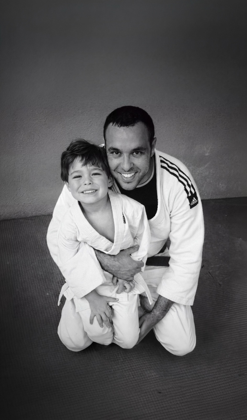 Professor Leandro Azara e Enzo Azara